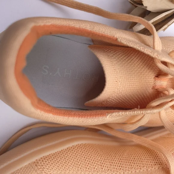 Rothy's Peach Sneakers Womens 9.5m - Picture 7 of 9